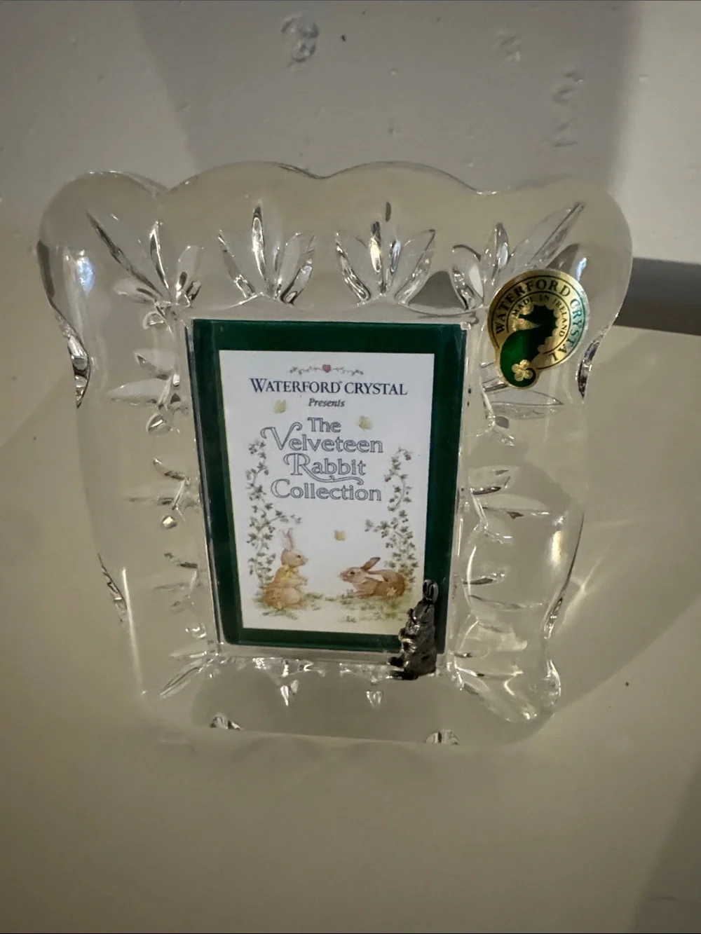 Waterford Crystal Velveteen Rabbit Clear Photo Frame